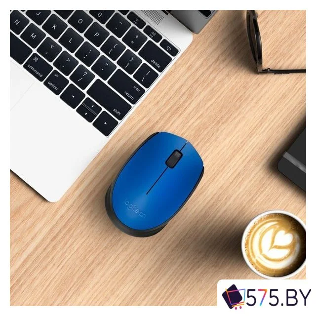 Мышь Logitech M171 (синий/черный) в магазине 575.by
