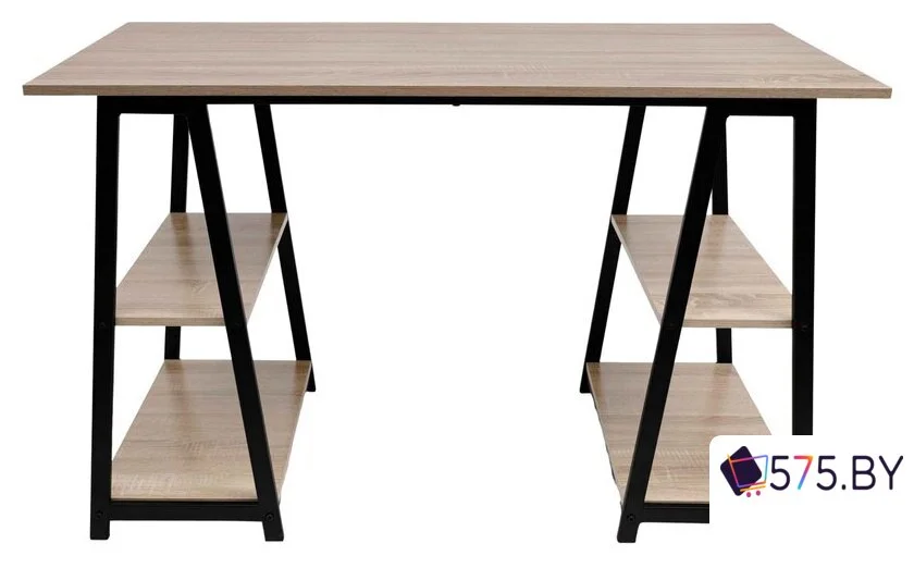 Стол AksHome Topaz 86202 (светлый дуб/черный) в магазине 575.by