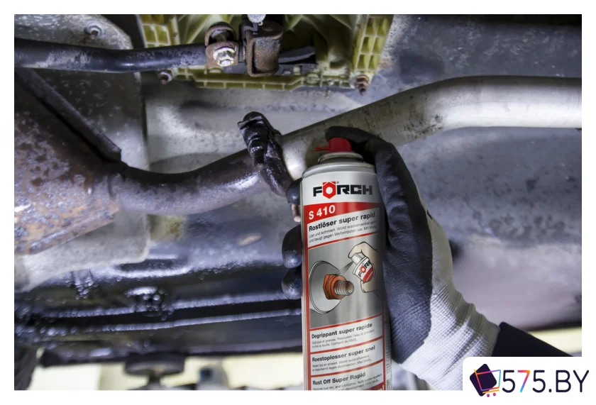 Смазки, пасты и очистители для механических, электрических узлов FORCH Растворитель ржавчины S410 Супербыстрый 300мл 67070026 в магазине 575.by