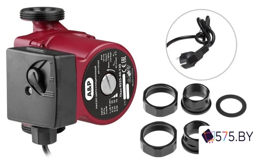 Циркуляционный насос A&P Titan-RS25-60-130 в магазине 575.by