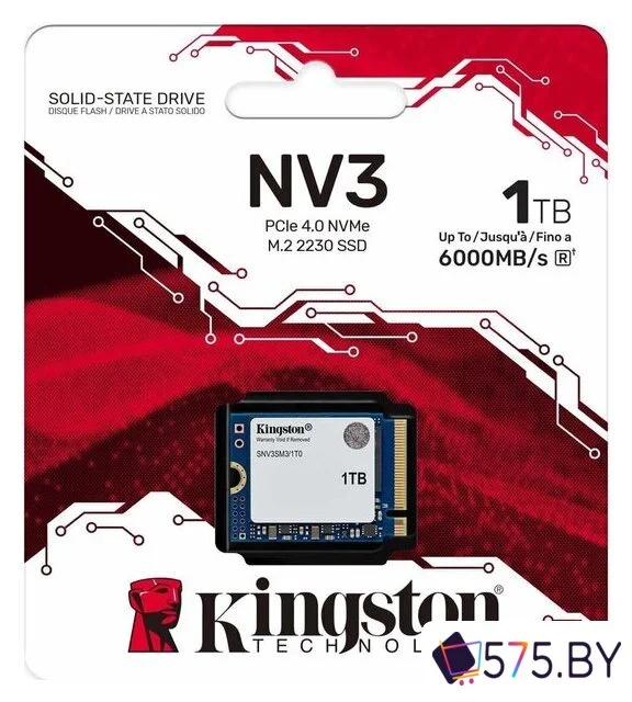 SSD Kingston NV3 1TB SNV3SM3/1T0 в магазине 575.by