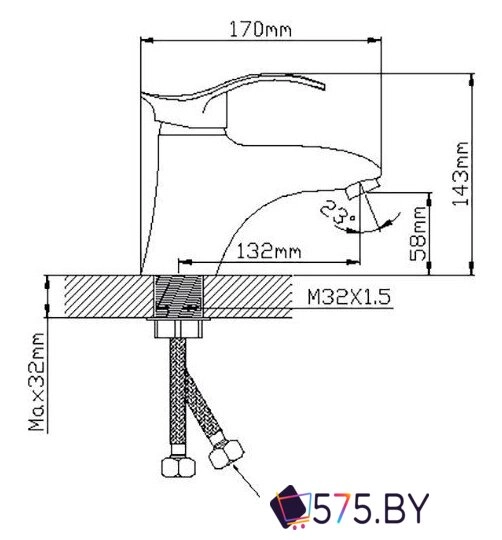 Смеситель Wisent WP10001-2 в магазине 575.by