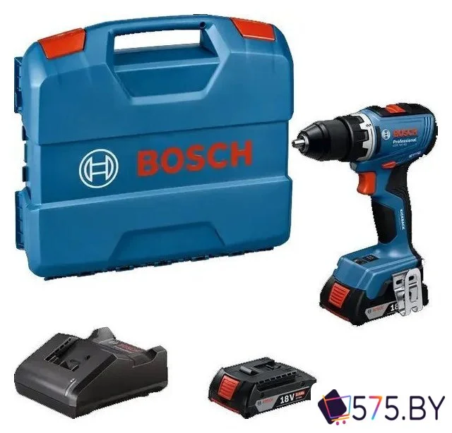 Дрель-шуруповерт Bosch GSR 18V-65 06019N3000 (с 2-мя АКБ, кейс) в магазине 575.by