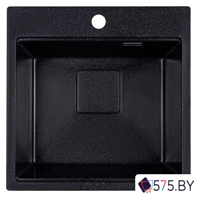 Кухонная мойка Marblan Comfort 50 (черный, с сифоном и колландером) в магазине 575.by