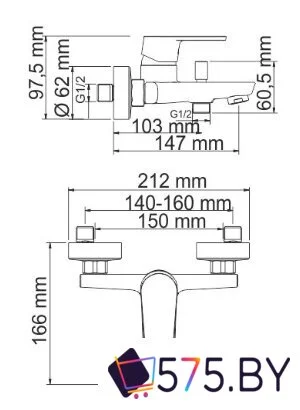 Смеситель Wasserkraft Dill 6101 в магазине 575.by