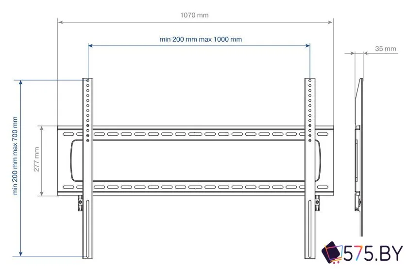 Кронштейн для телевизора Kromax STAR PRO-111 в магазине 575.by
