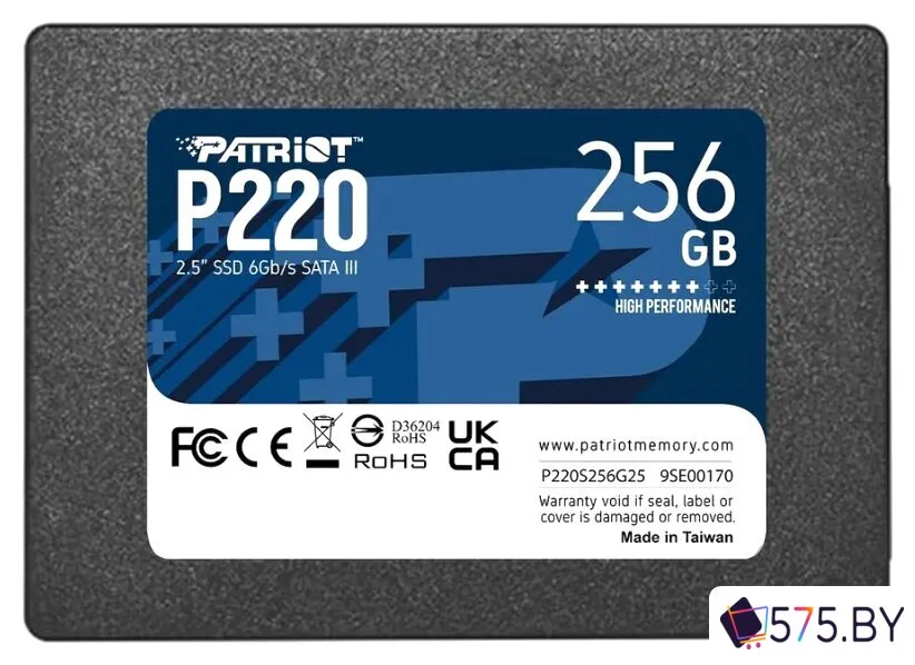SSD Patriot P220 256GB P220S256G25 в магазине 575.by