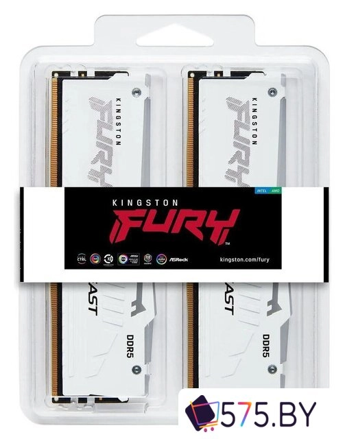 Оперативная память Kingston FURY Beast RGB 2x16ГБ DDR5 6000 МГц KF560C30BWAK2-32 в магазине 575.by