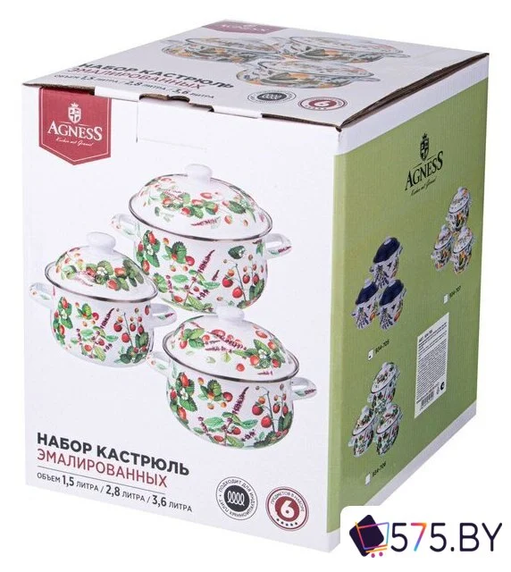 Набор кастрюль Agness 934-705 в магазине 575.by