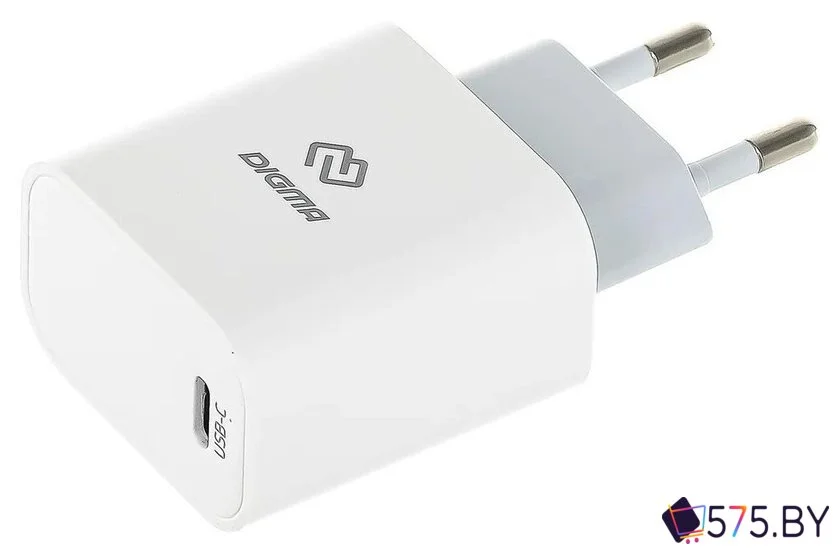 Сетевое зарядное Digma DGW3C (белый) в магазине 575.by