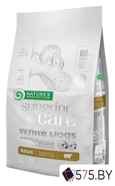 Сухой корм для собак Nature's Protection Superior Care White Dogs Lamb Adult Small & Mini Breeds 1.5 кг в магазине 575.by