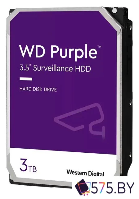 Жесткий диск WD Purple 3TB WD33PURZ в магазине 575.by