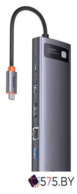 Док-станция Baseus Metal Gleam Series 12-in-1 Multifunctional Type-C Hub Docking Station WKWG020213 в магазине 575.by