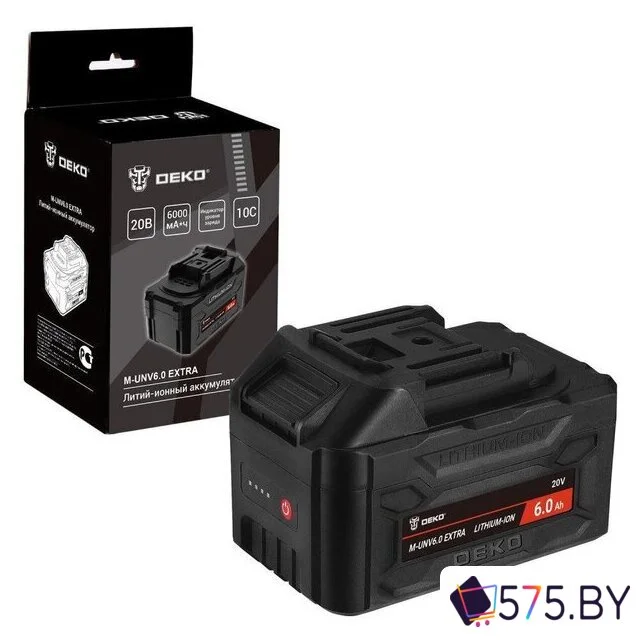 Аккумулятор Deko M-UNV6.0 Extra 081-1021 (20В/6 Ач) в магазине 575.by