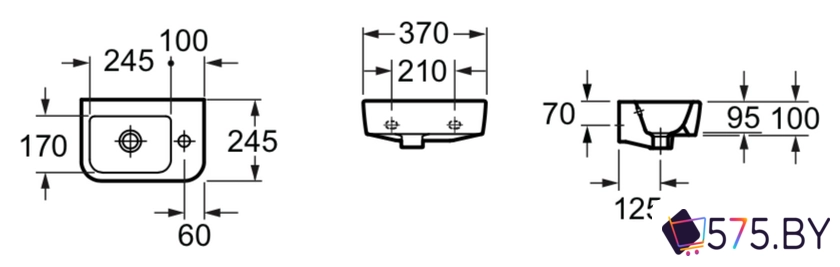 Умывальник Lavinia Boho One 33310001 R в магазине 575.by