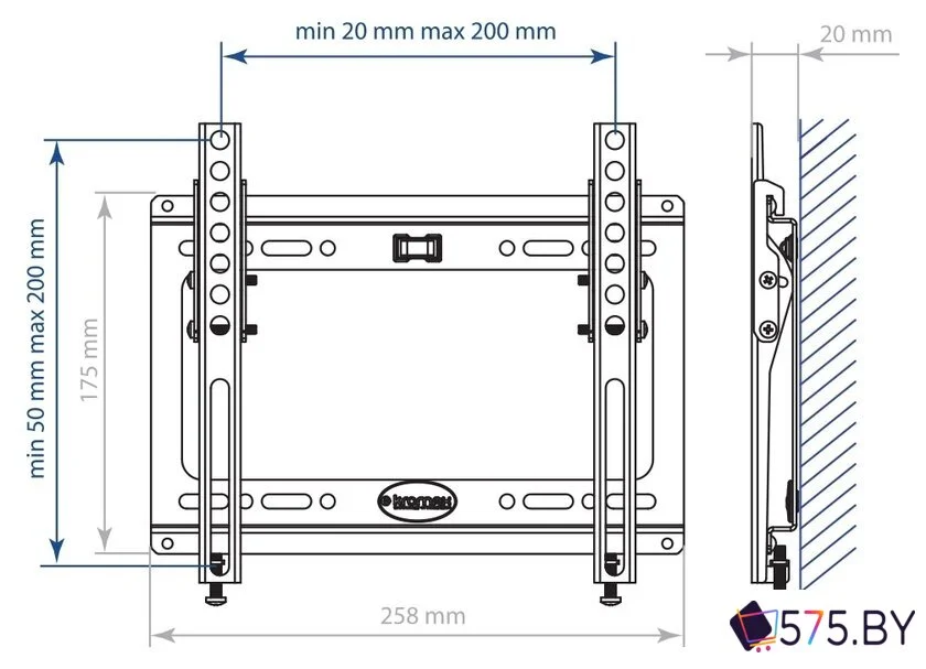 Кронштейн для телевизора Kromax IDEAL-6W в магазине 575.by