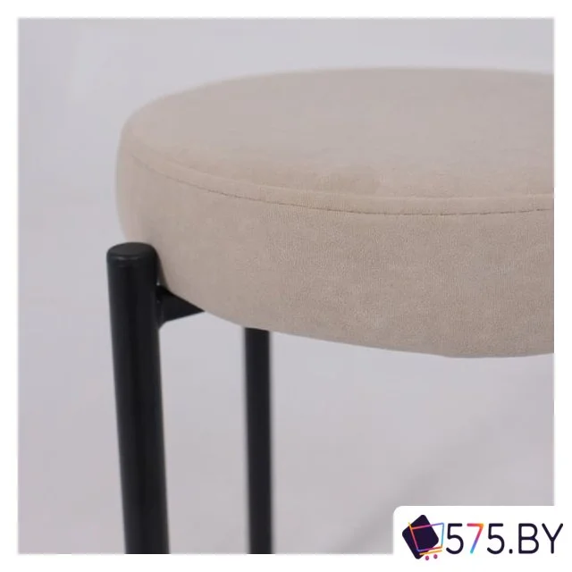 Табурет AksHome BOB (b03 Cream Lux\черный) в магазине 575.by