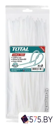 Стяжка для кабеля Total THTCT8001 (100 шт)