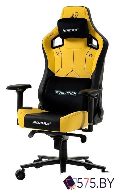 Игровое (геймерское) кресло Evolution Nomad PRO Cyberpunk Core (черный/желтый) в магазине 575.by
