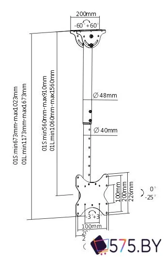 Кронштейн для телевизора Arm Media LCD-1600 в магазине 575.by