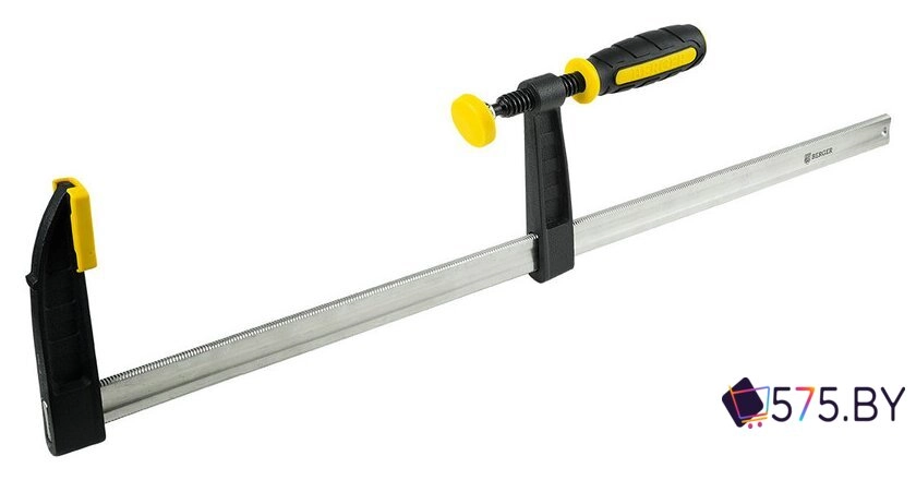 Струбцина Berger F-образная 80x500мм, зажим до 270кг BG1938 в магазине 575.by