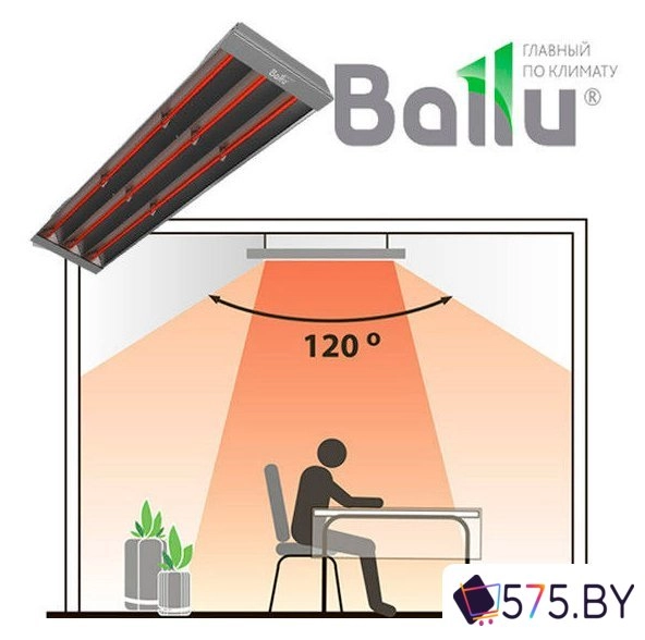 Инфракрасный обогреватель Ballu BIH-T-3.0 в магазине 575.by