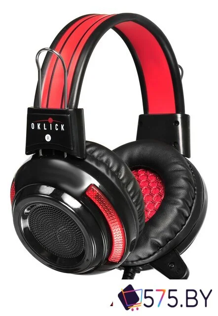 Наушники Оклик HS-G300 Armageddon (черный/красный) в магазине 575.by