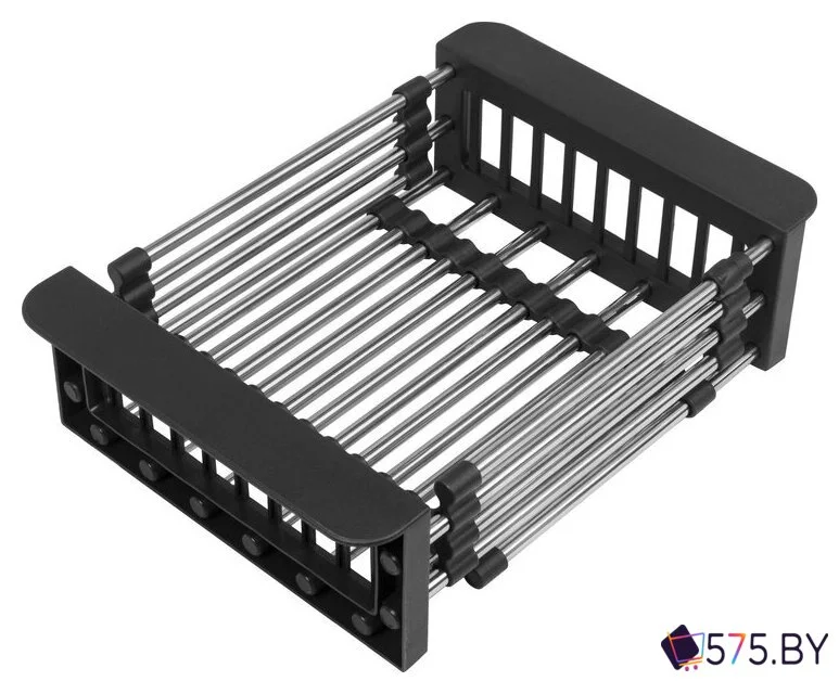 Кухонная мойка Basic CL DS Decor 60x50 (черный, коландер, дозатор) в магазине 575.by