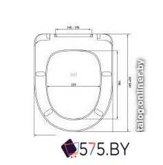 Сиденье для унитаза Berges Wasserhaus Hit A 010401 в магазине 575.by