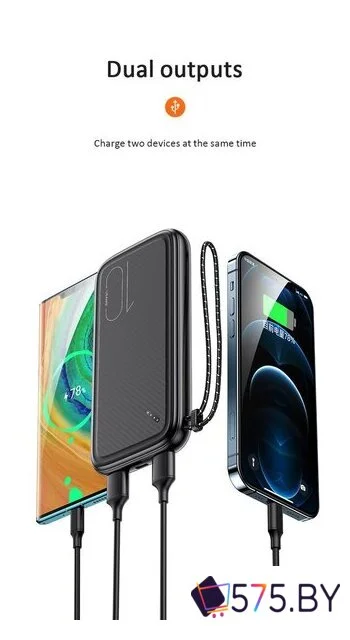 Внешний аккумулятор Usams US-CD150 PB56 10000mAh (белый) в магазине 575.by