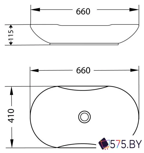 Умывальник Lauter 21570 + Cascade 21СК0655C в магазине 575.by