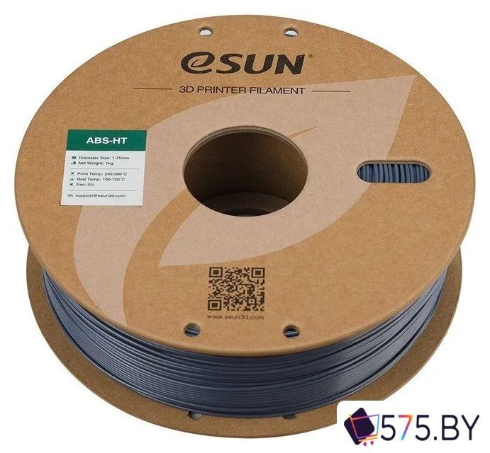 Пластик eSUN ABS-HT ABS-HT175H1TZ1 (1.75мм, 1кг, серый) в магазине 575.by