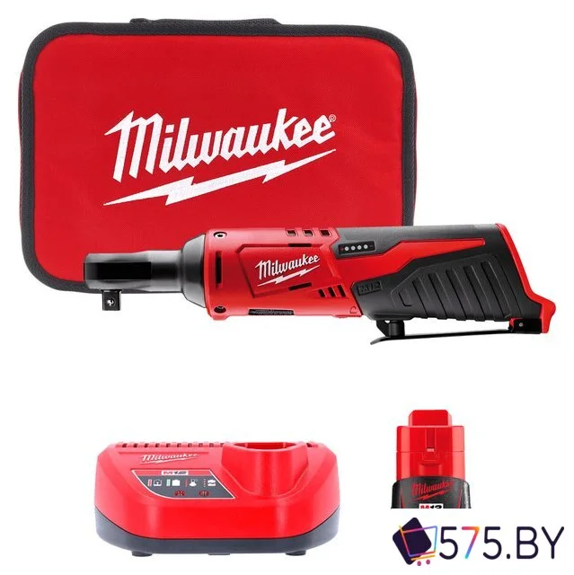 Трещотка Milwaukee M12 M12IR-201B 4933441720 (с 1-им АКБ, сумка) в магазине 575.by