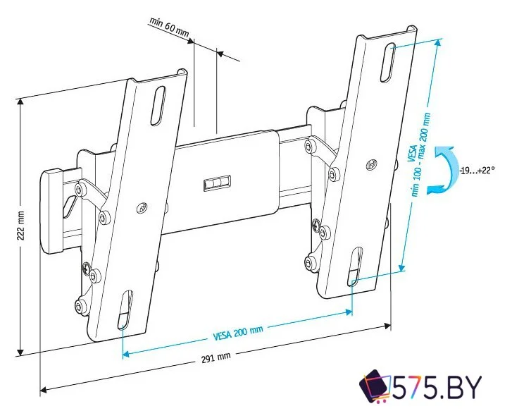 Кронштейн для телевизора Holder LCD-T2611 в магазине 575.by