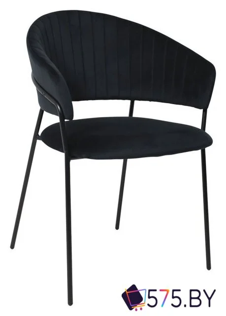 Стул с подлокотниками Алвест AV 433 (черный бархат H-75/черный) в магазине 575.by