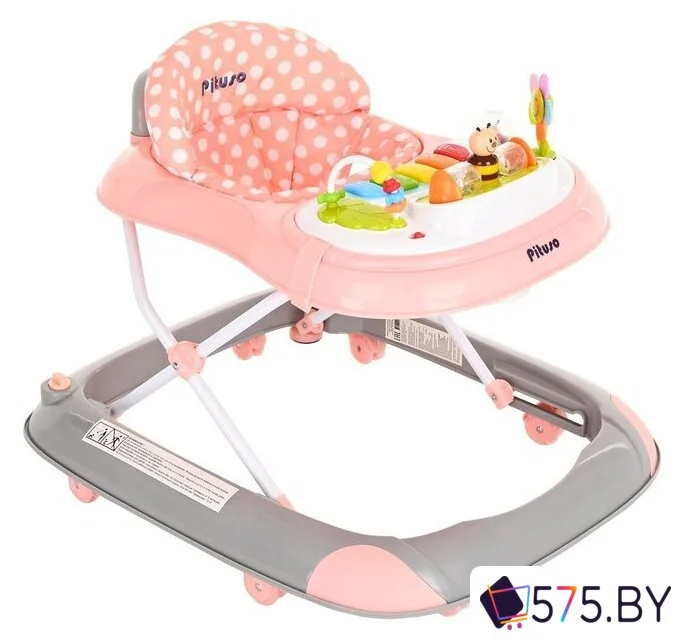 Ходунки Pituso Пчелка W1121PB8 (серый/коралл) в магазине 575.by