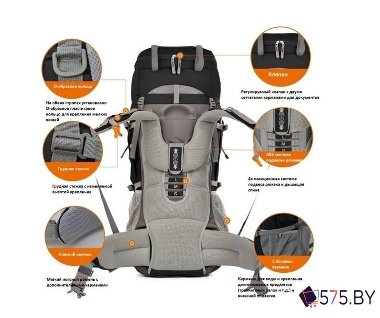 Туристический рюкзак TRAMP Thor 90+10 TRP-053 (оливковый) в магазине 575.by