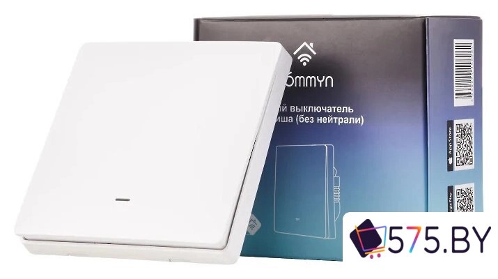 Выключатель Hommyn zigbee 1 клавиша SWZBNN01W (без нейтрали) в магазине 575.by