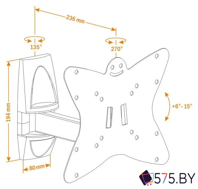 Кронштейн для телевизора Holder LCDS-5037 в магазине 575.by