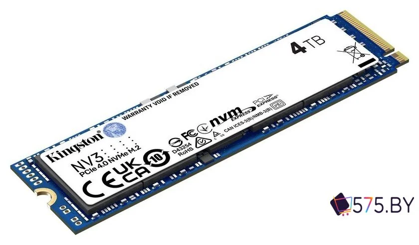 SSD Kingston NV3 4TB SNV3S/4000GBK в магазине 575.by