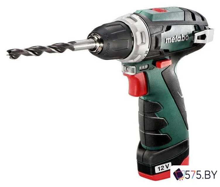 Дрель-шуруповерт Metabo PowerMaxx BS Basic 600984500 (с 2-мя АКБ, кейс) в магазине 575.by