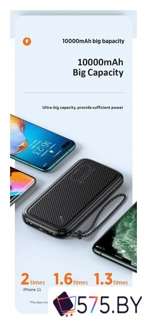 Внешний аккумулятор Usams US-CD150 PB56 10000mAh (белый) в магазине 575.by