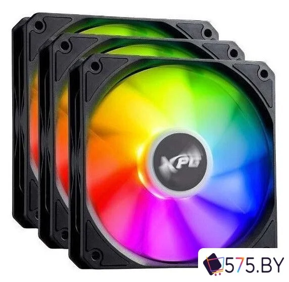 Комплект вентиляторов для корпуса ADATA XPG Vento R 120x3 ARGB PWM (черный) в магазине 575.by