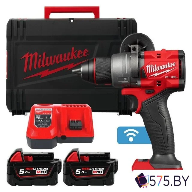 Дрель-шуруповерт Milwaukee M18 FUEL M18ONEDD3-502X 4933492802 (с 2-мя АКБ 5 Ач, кейс) в магазине 575.by