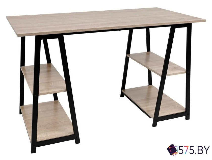 Стол AksHome Topaz 86202 (светлый дуб/черный) в магазине 575.by
