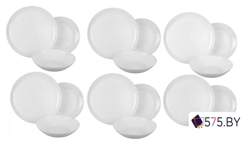 Столовый сервиз Luminarc Diwali White V6724 (18пр) в магазине 575.by