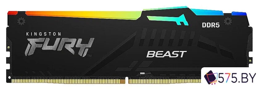 Оперативная память Kingston FURY Beast RGB 16ГБ DDR5 5600 МГц KF556C40BBA-16 в магазине 575.by