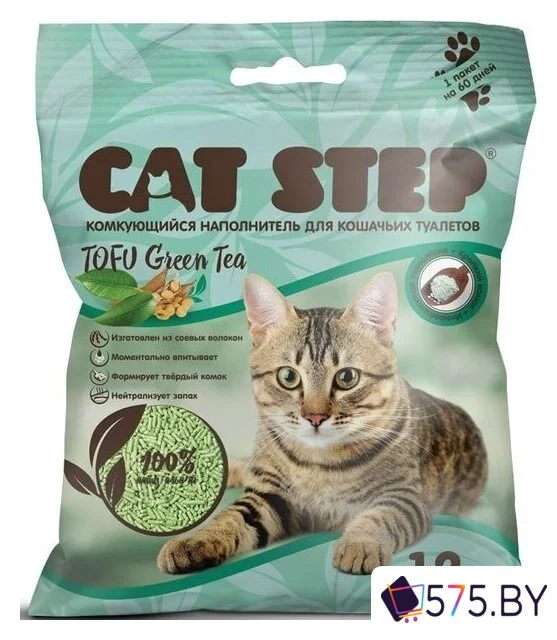 Наполнитель для туалета Cat Step Tofu Green Tea 12 л в магазине 575.by