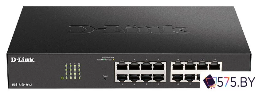 Настраиваемый коммутатор D-Link DGS-1100-16V2/A2A в магазине 575.by