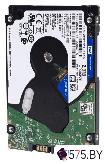Жесткий диск WD Blue Mobile 2TB WD20SPZX в магазине 575.by